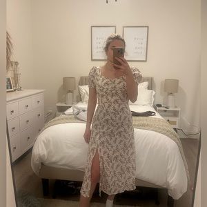 Midi floral dress